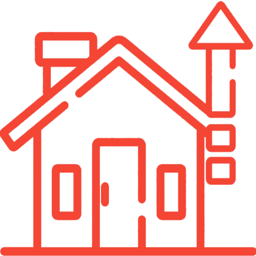 Investment property renovation icon representing property upgrades and value improvement