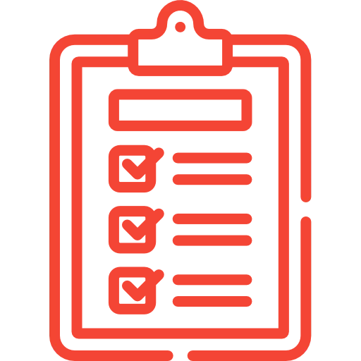 Home renovation checklist icon representing planning and project organization