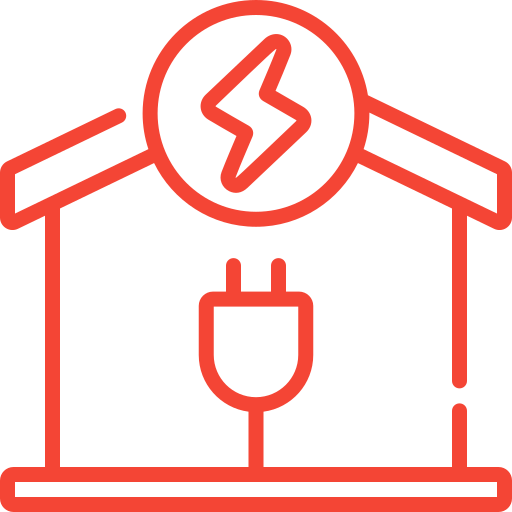 Electrical installation icon for wiring and lighting systems