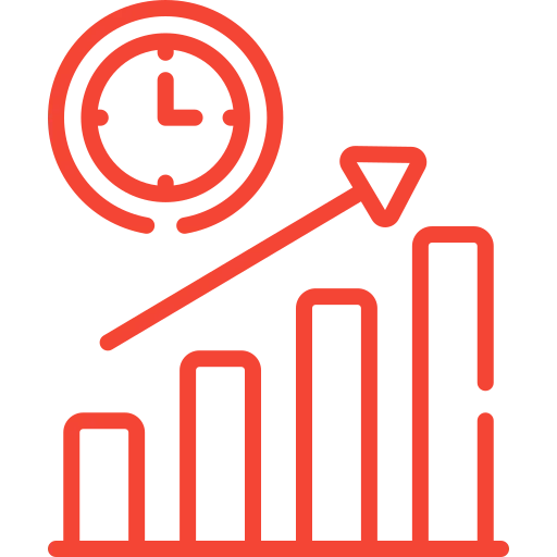 Home value improvement icon representing long term investment and property upgrades